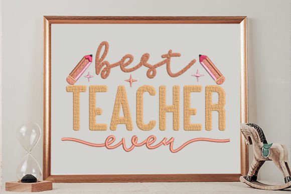 Best Teacher Ever Pencils: Embroidery Review