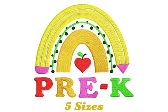 Charming Pre-K School Embroidery Design