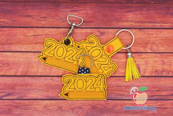 Class of 2024 Keyfob: A Versatile Embroidery Design