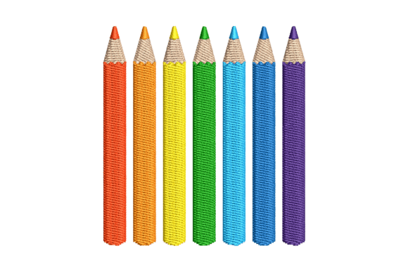 Colorful Pencils: A Craft Fair Embroidery Review
