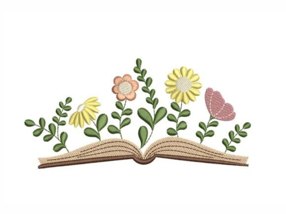 Floral Book: A Versatile Embroidery Design for Business
