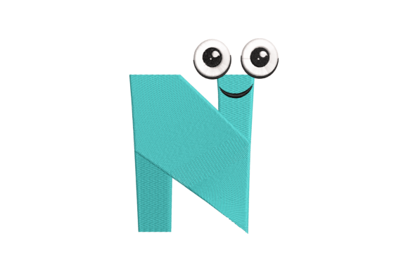 Funny Letter N: A Versatile Embroidery Design