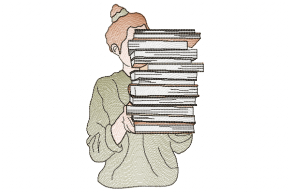 Girl and Books: A Seasonal Embroidery Review