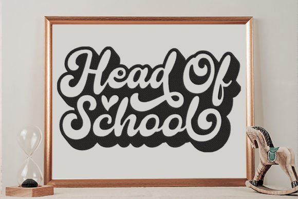 Head of School Embroidery Design Review