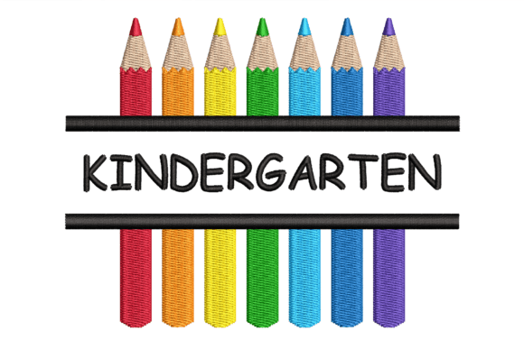 Kindergarten Split Pencil: A Charming Design for Merch
