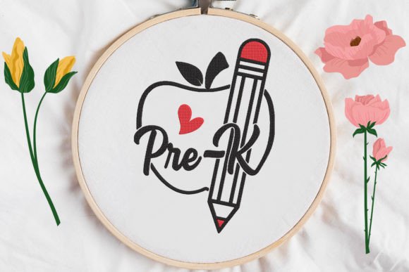 Pre-K, Apple and Pencil: A Charming Back to School Design