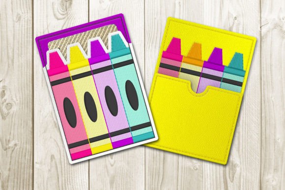 Review: 4 Crayons Gift Card Holder ITH Applique