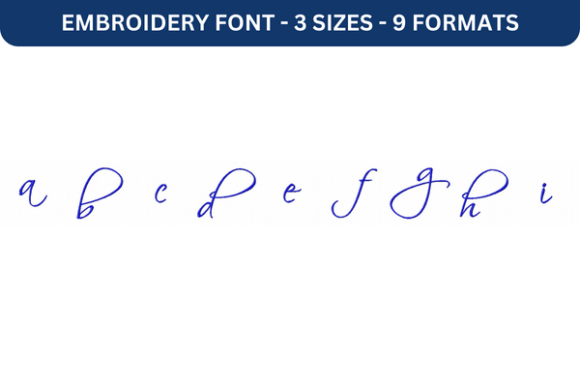 Scriptina Font Lower a to I: Holiday Embroidery Review