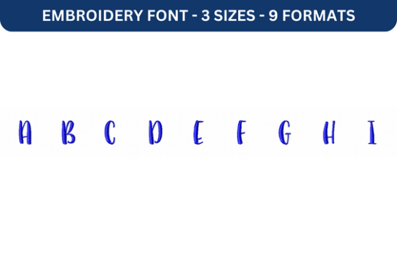 Sugar Plums Font Upper A to I Review