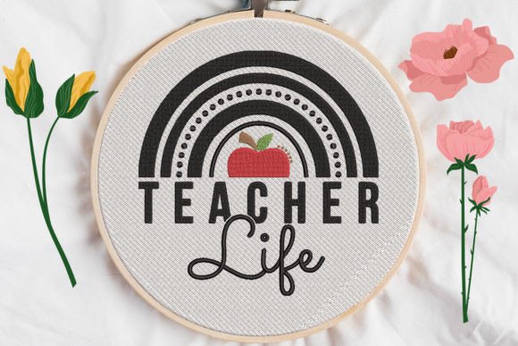 Teacher Life Rainbow and Apple: An Etsy Seller's Review