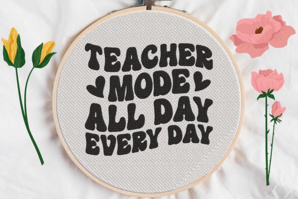 Teacher Mode: A Whimsical Embroidery Delight
